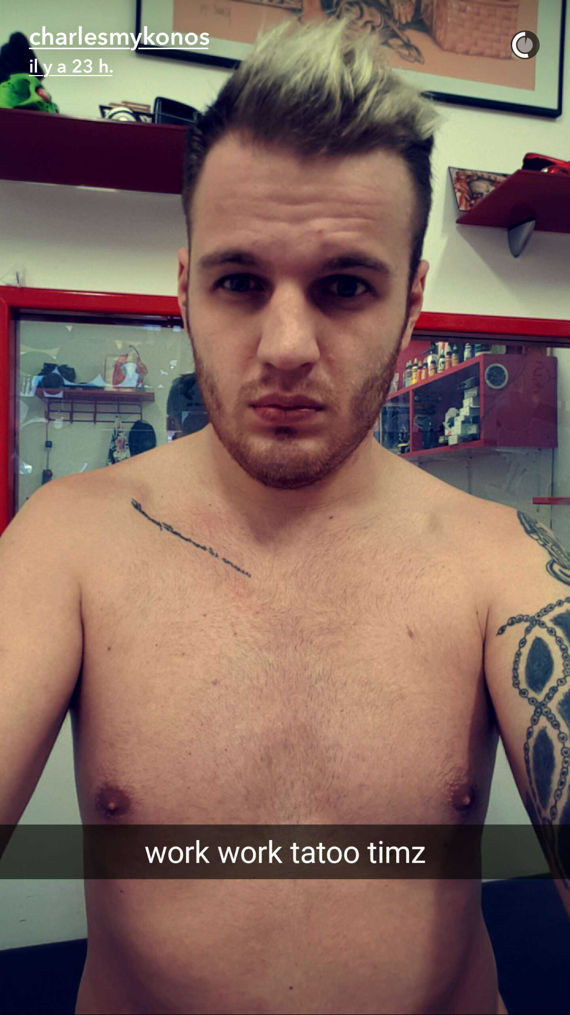 photos le gigantesque tatouage d un candidat emblematique des ch tis gossip