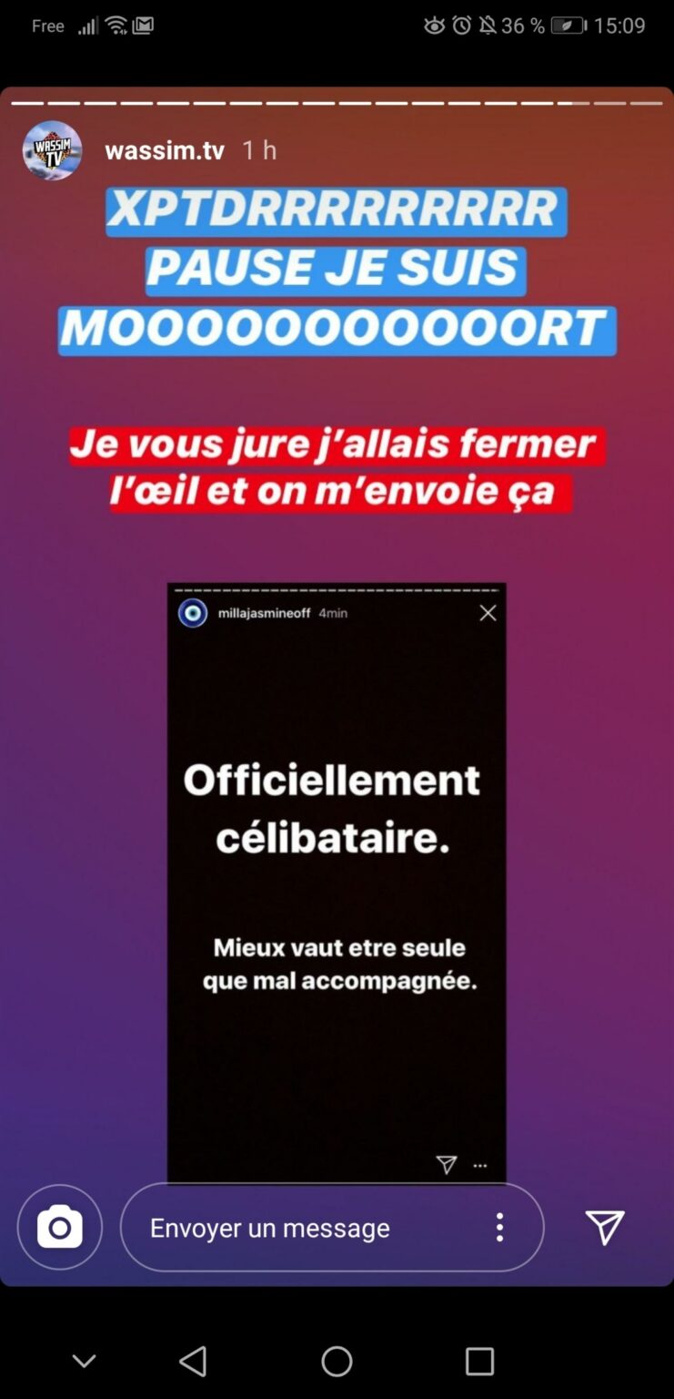 Se Dit Des Gens Qui Suivent Un Instagrameur #LMvsMonde5 : Milla Jasmine annonce la fin de son couple avec Mujdat